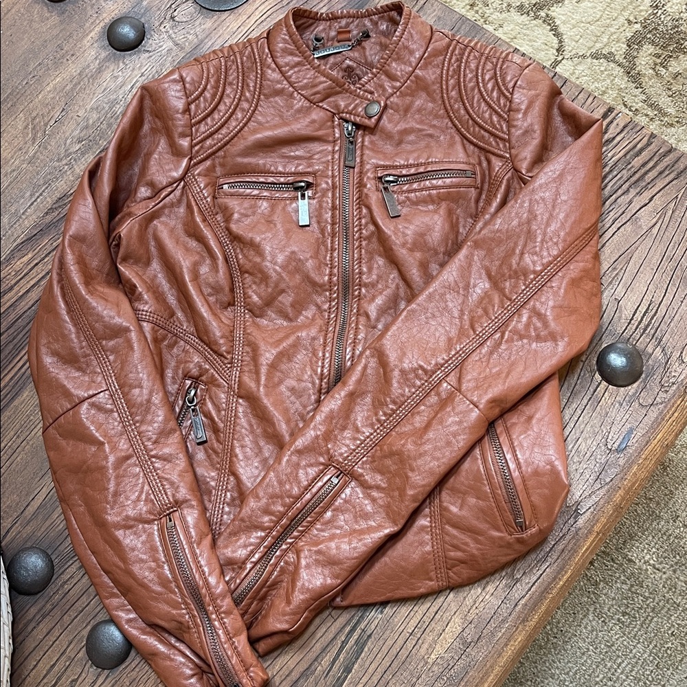 Faux leather jacket by joujou size extra small. - Picture 4 of 6